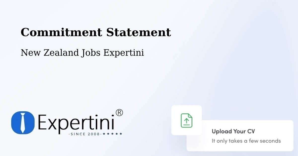 Commitment Statement - New Zealand Jobs Expertini
