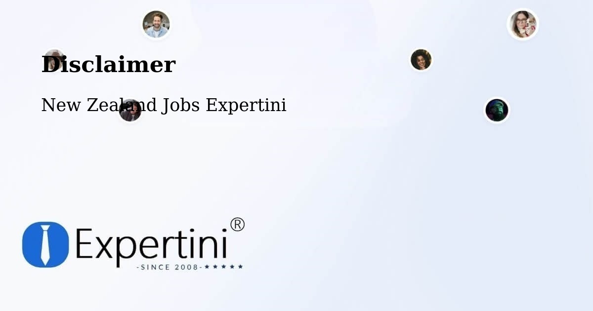 Disclaimer - New Zealand Jobs Expertini